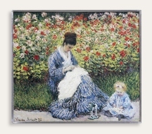Camille Monet and a Child, Monet